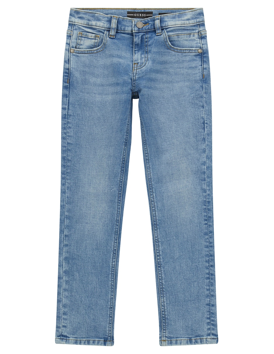 Jeans slim lavado medio para niño
