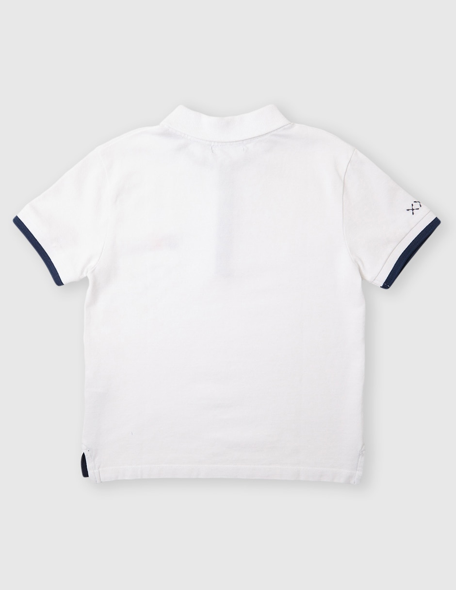 Playera tipo polo de algodón para niño 2