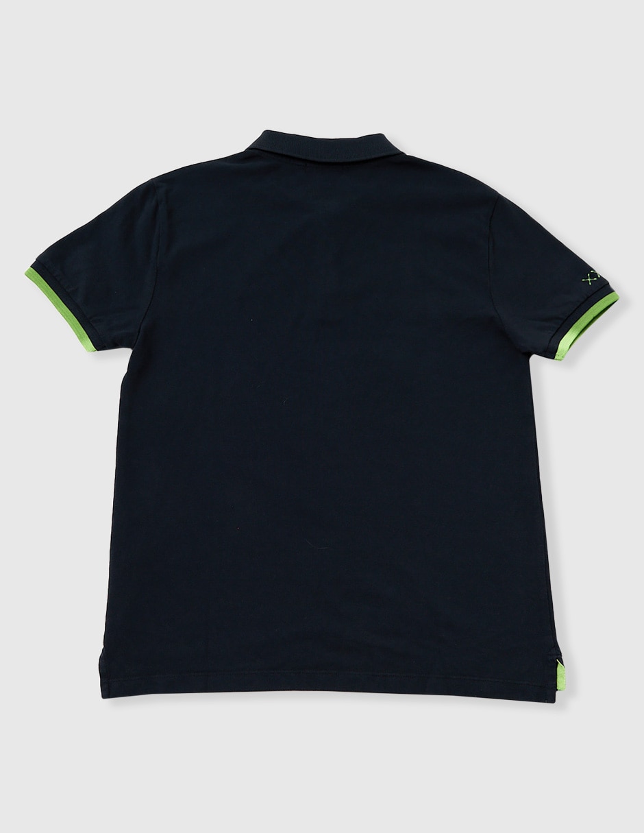 Playera tipo polo de algodón para niño 2