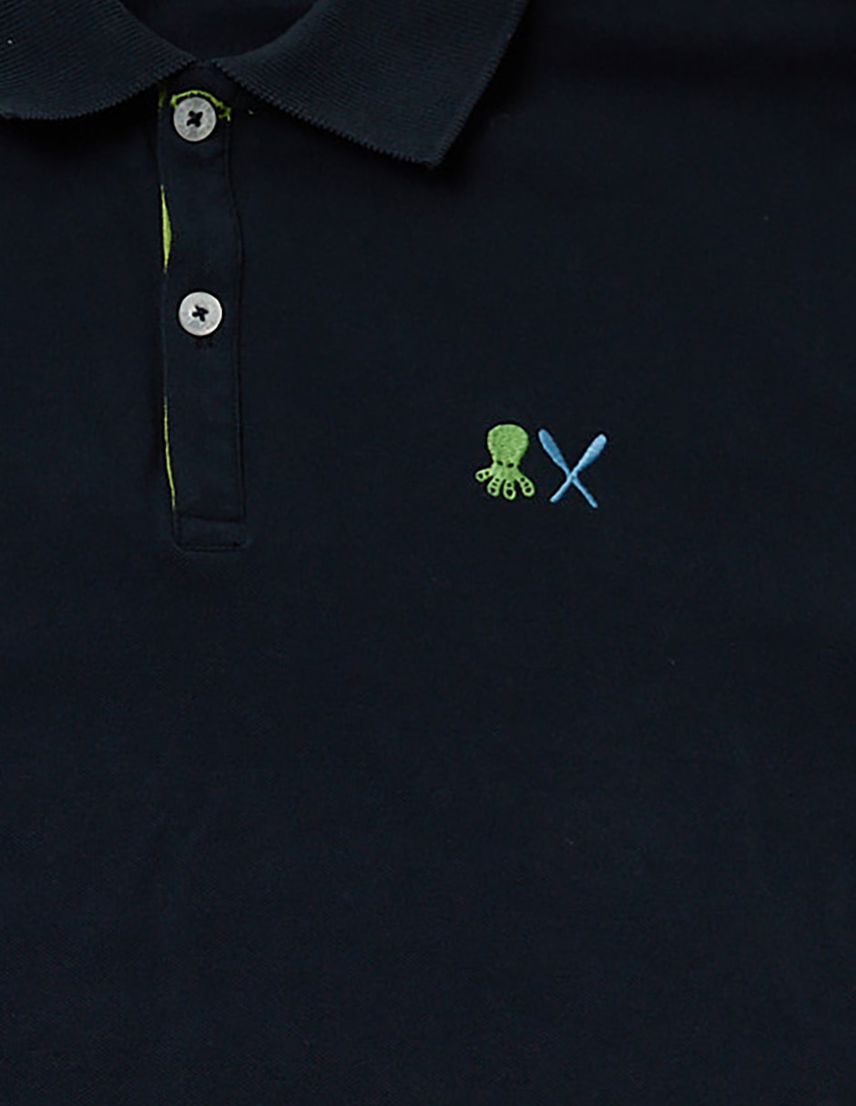 Playera tipo polo de algodón para niño 3