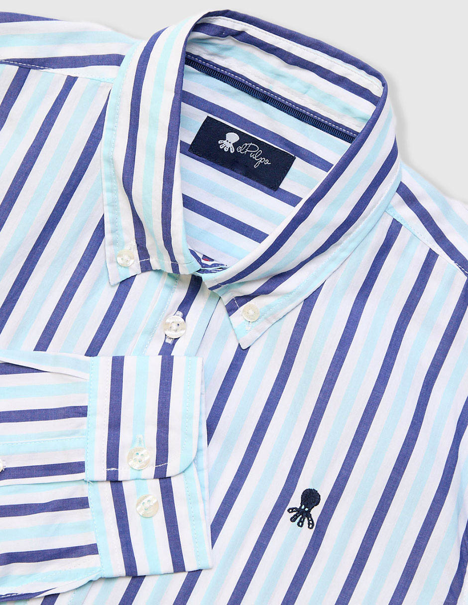 Camisa casual manga larga para niño 3