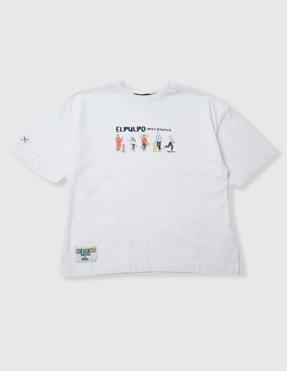 Playera manga corta para niño