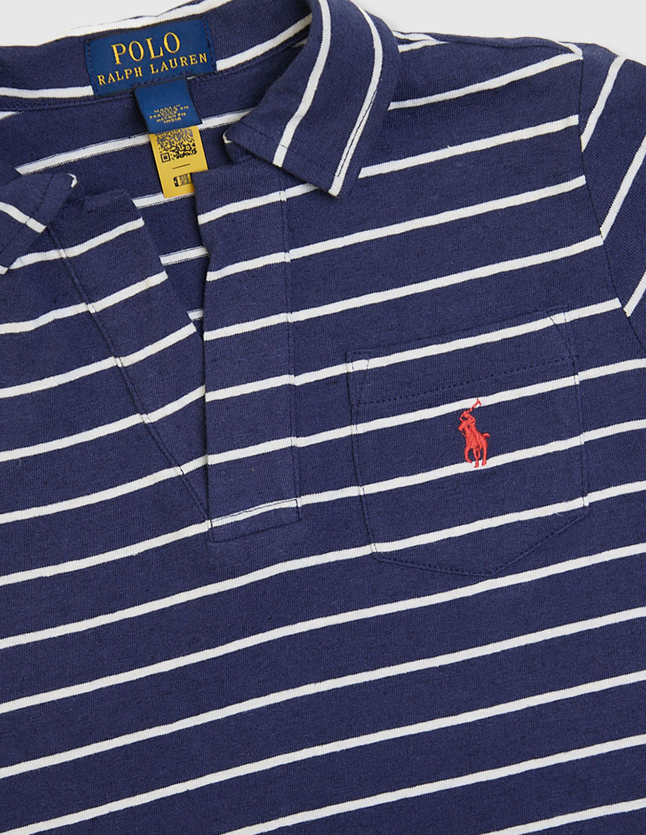 Playera tipo Polo de algodón para niño 3