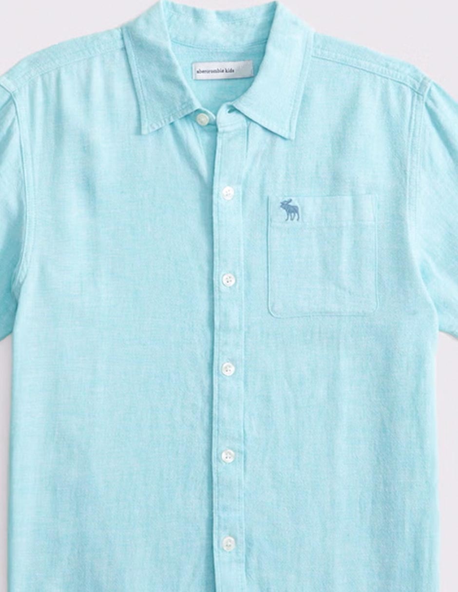 Camisa casual de algodón manga corta para niño 3