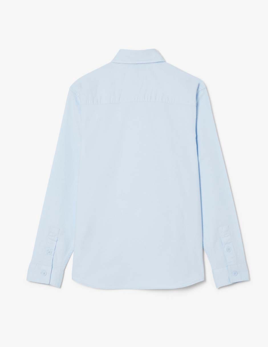 Camisa casual Core Essentials de algodón manga larga infantil 5