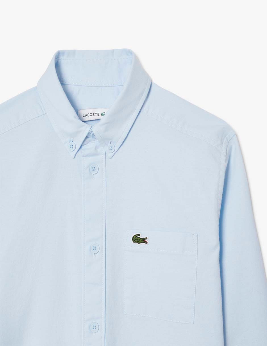 Camisa casual Core Essentials de algodón manga larga infantil 6