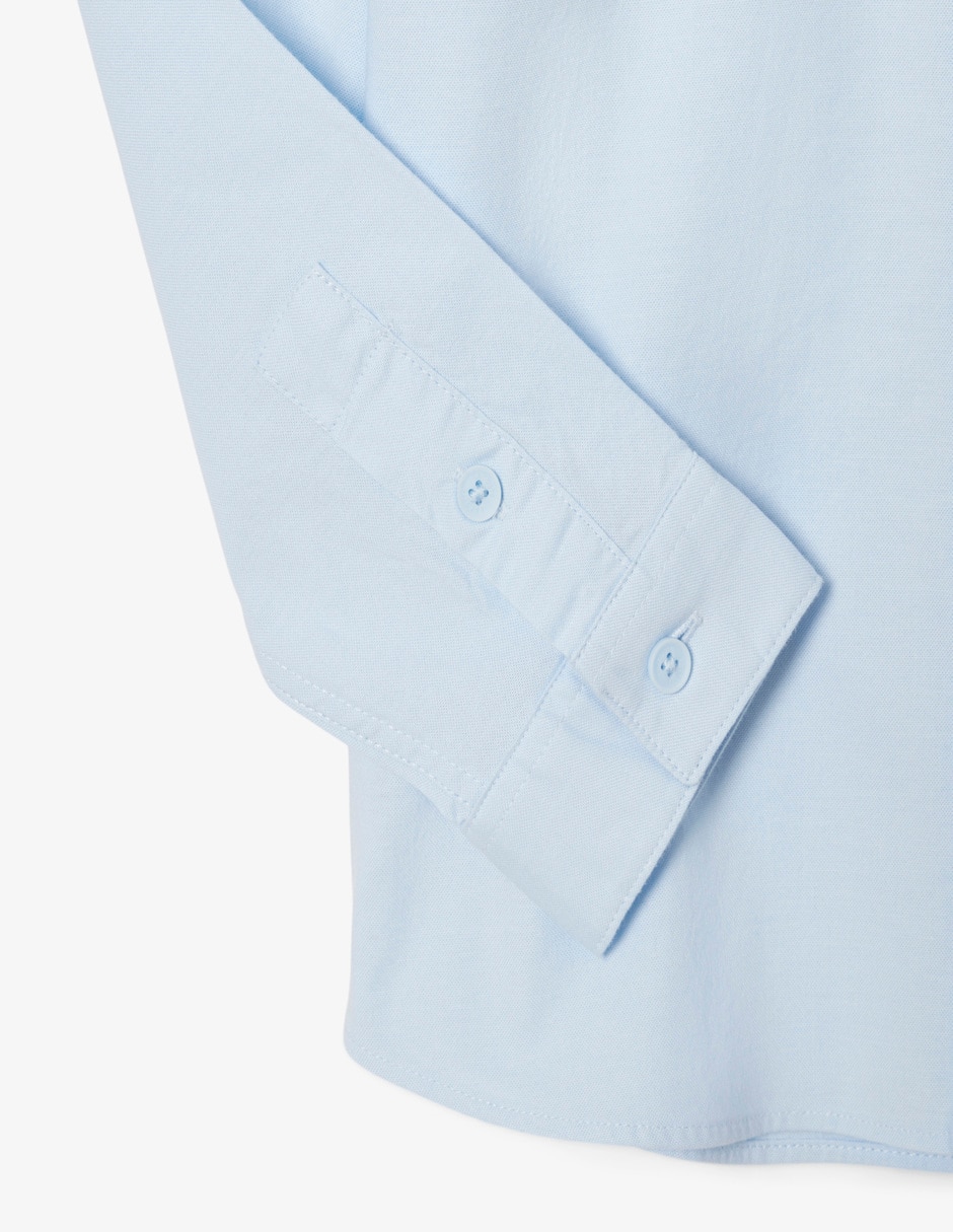 Camisa casual Core Essentials de algodón manga larga infantil 7