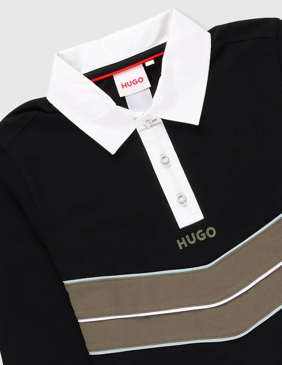 Playera tipo polo de algodón para niño 3