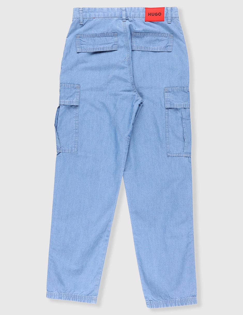 Jeans cargo baggy lavado medio para niño 2