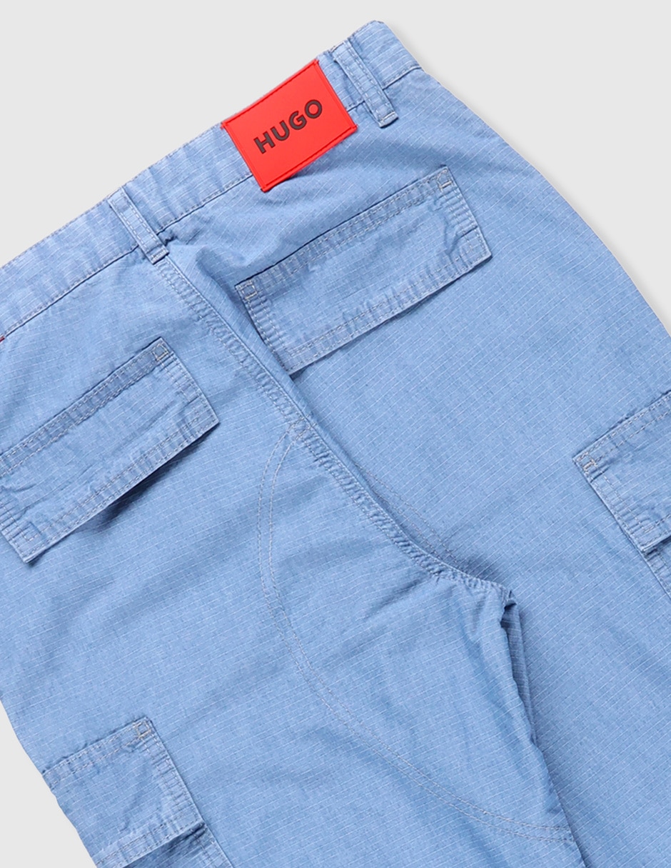 Jeans cargo baggy lavado medio para niño 4
