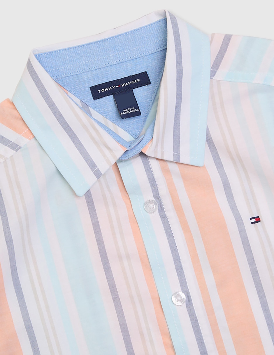 Camisa casual de algodón manga corta para niño 3