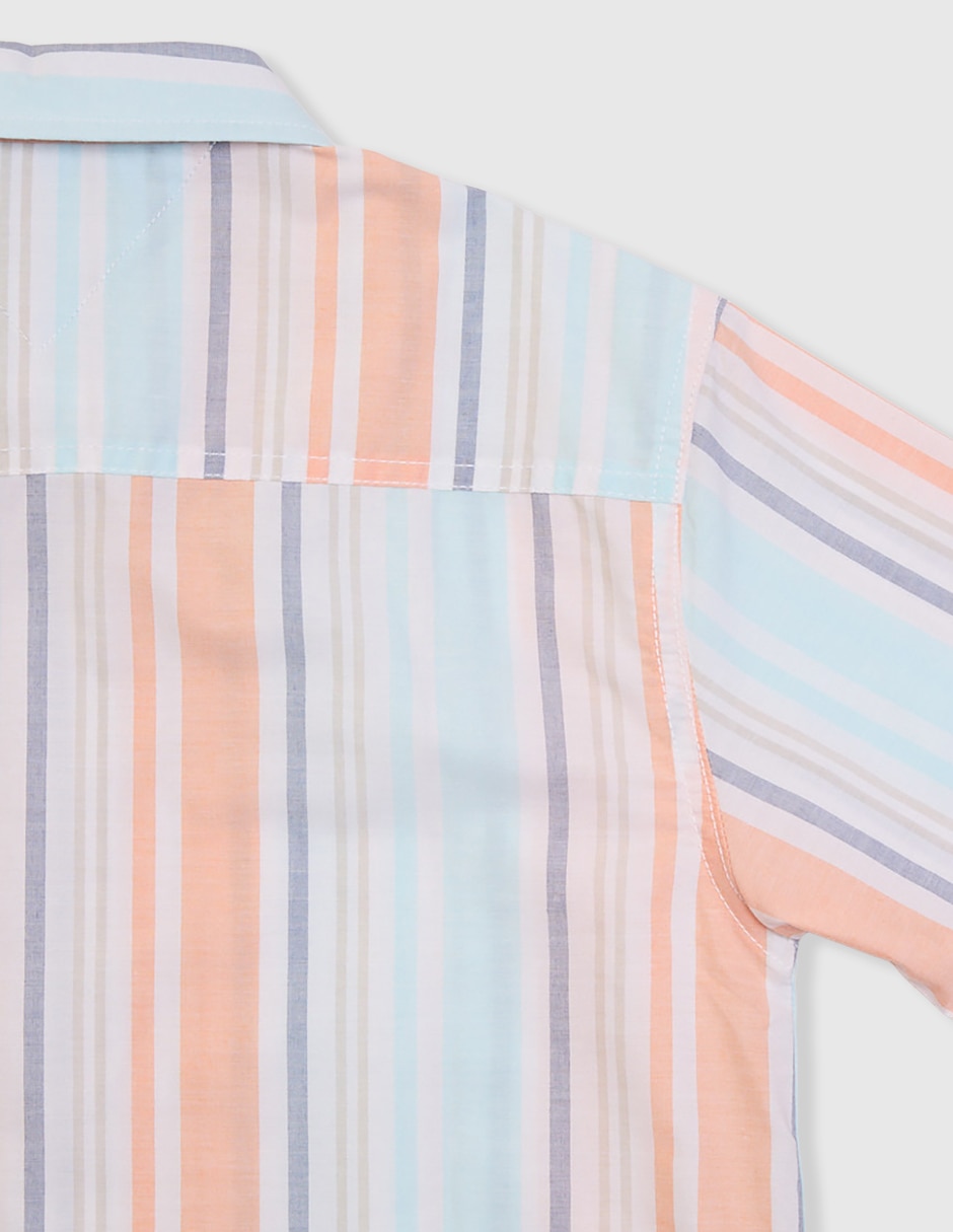 Camisa casual de algodón manga corta para niño 6