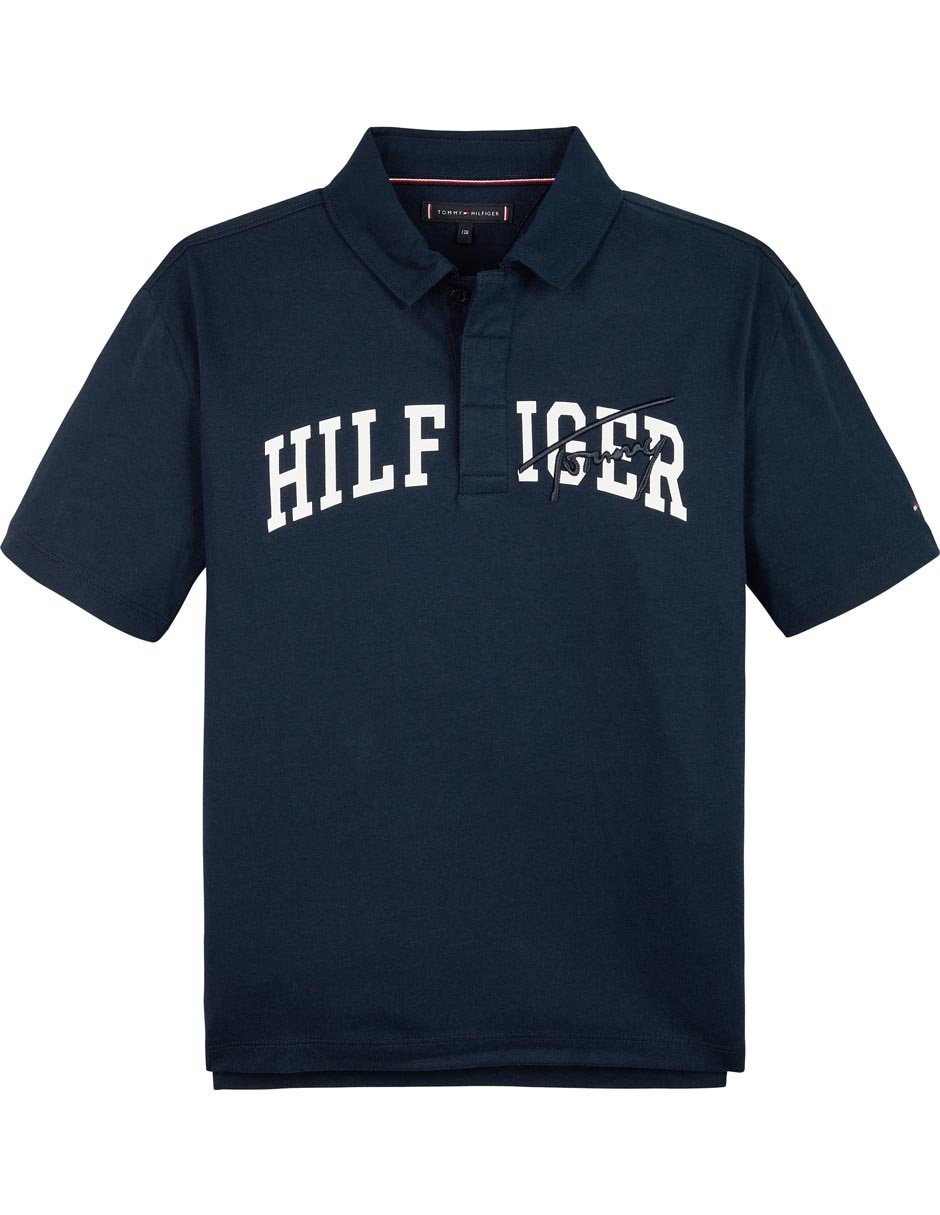 Playera tipo polo Tommy Hilfiger de algodón para niño Liverpool