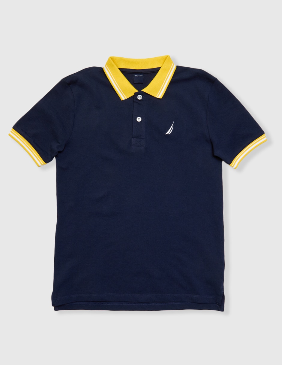 Playera tipo polo Nautica de algodón para niño Liverpool