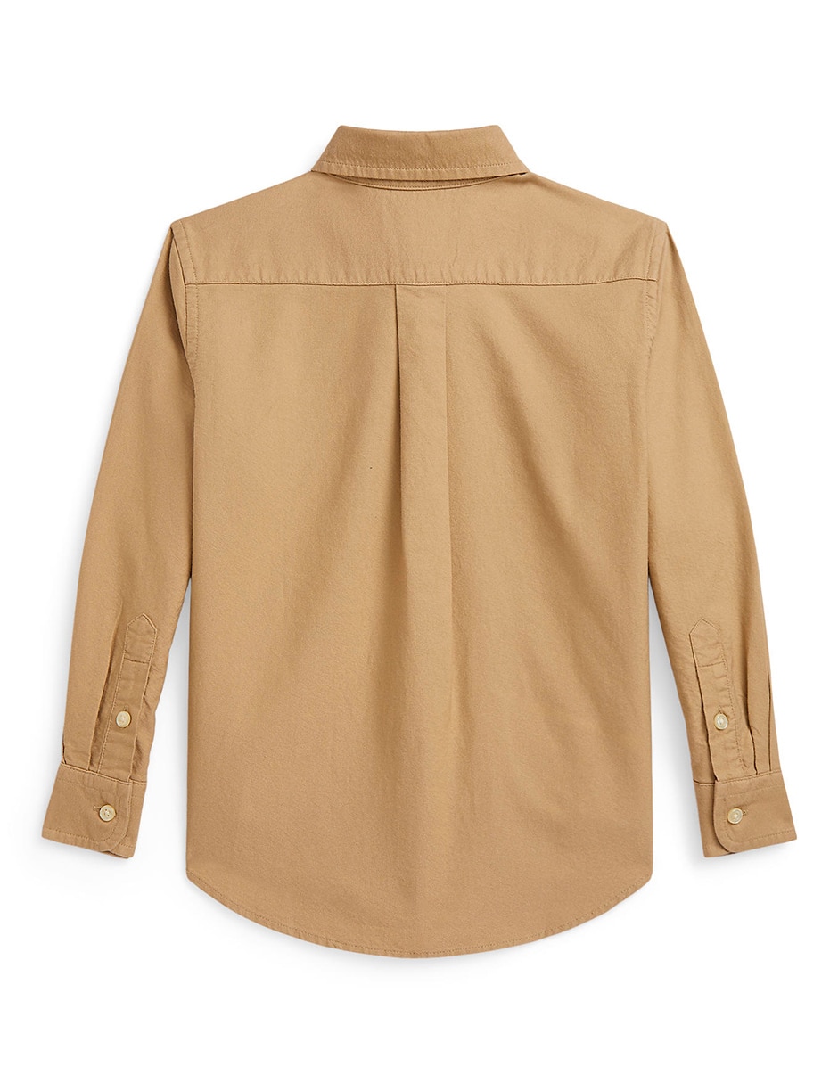 Camisa casual de algodón manga larga para niño 2