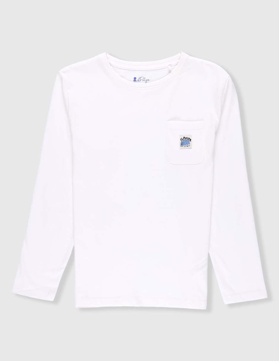 Playera manga larga para niño