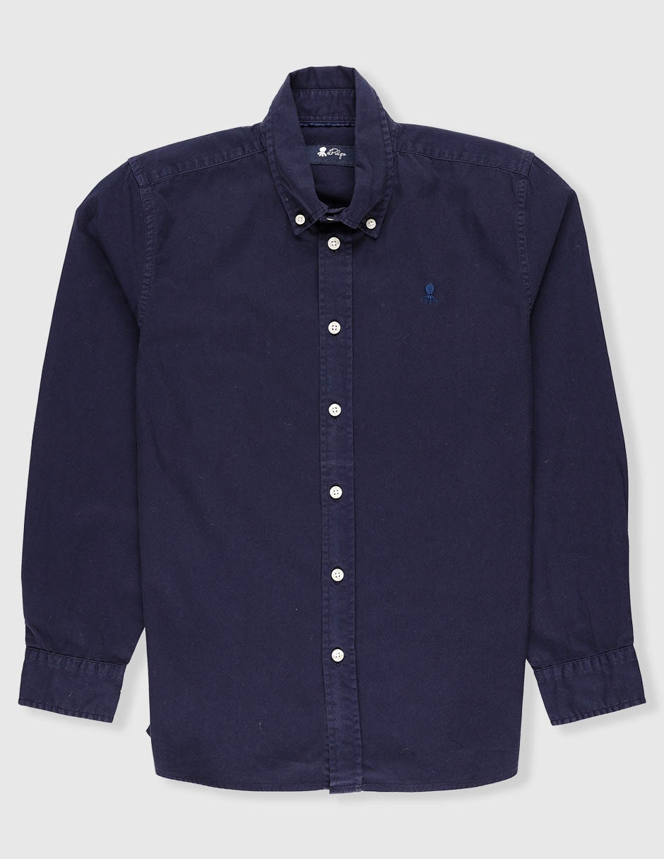 Camisa casual de algodón manga larga para niño Camisa casual de algodón manga larga para niño