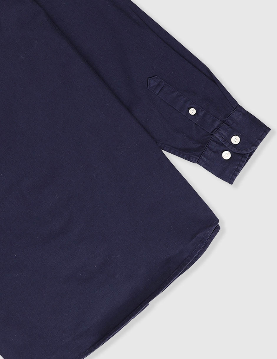 Camisa casual de algodón manga larga para niño 4