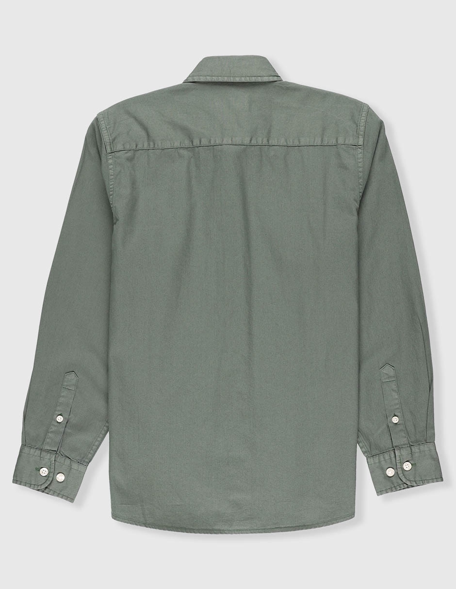 Camisa casual de algodón manga larga para niño 2