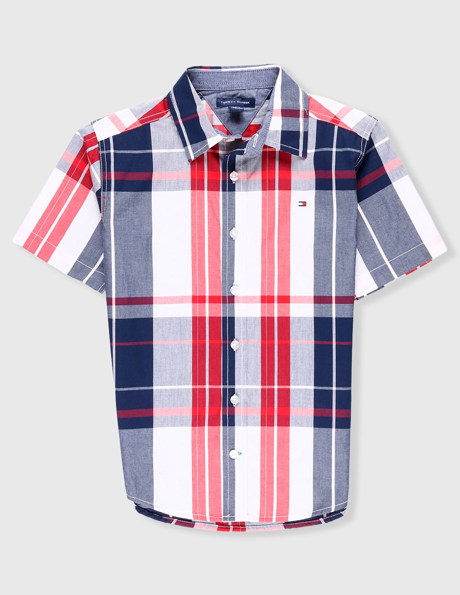 Camisa casual de algodón manga larga para niño