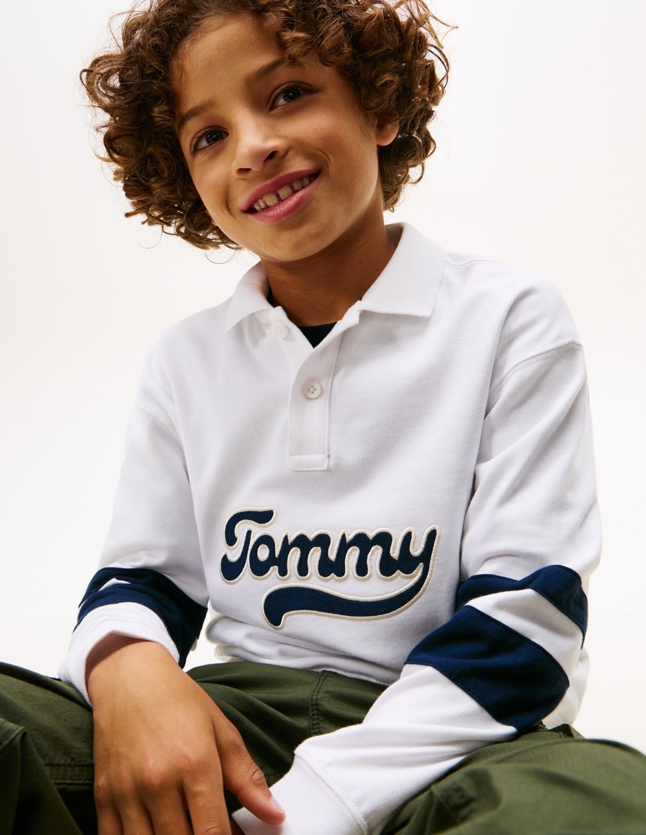 Playera tipo polo de algodón para niño 2