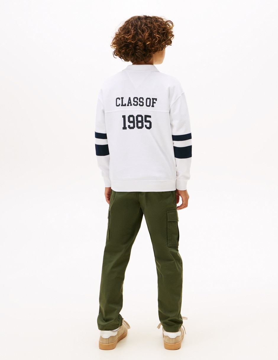 Playera tipo polo de algodón para niño 5