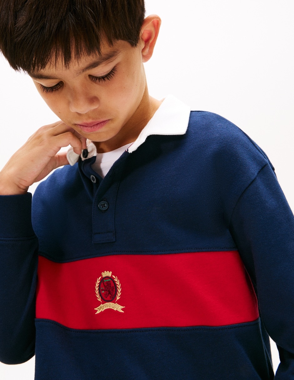 Playera tipo polo de algodón para niño 2