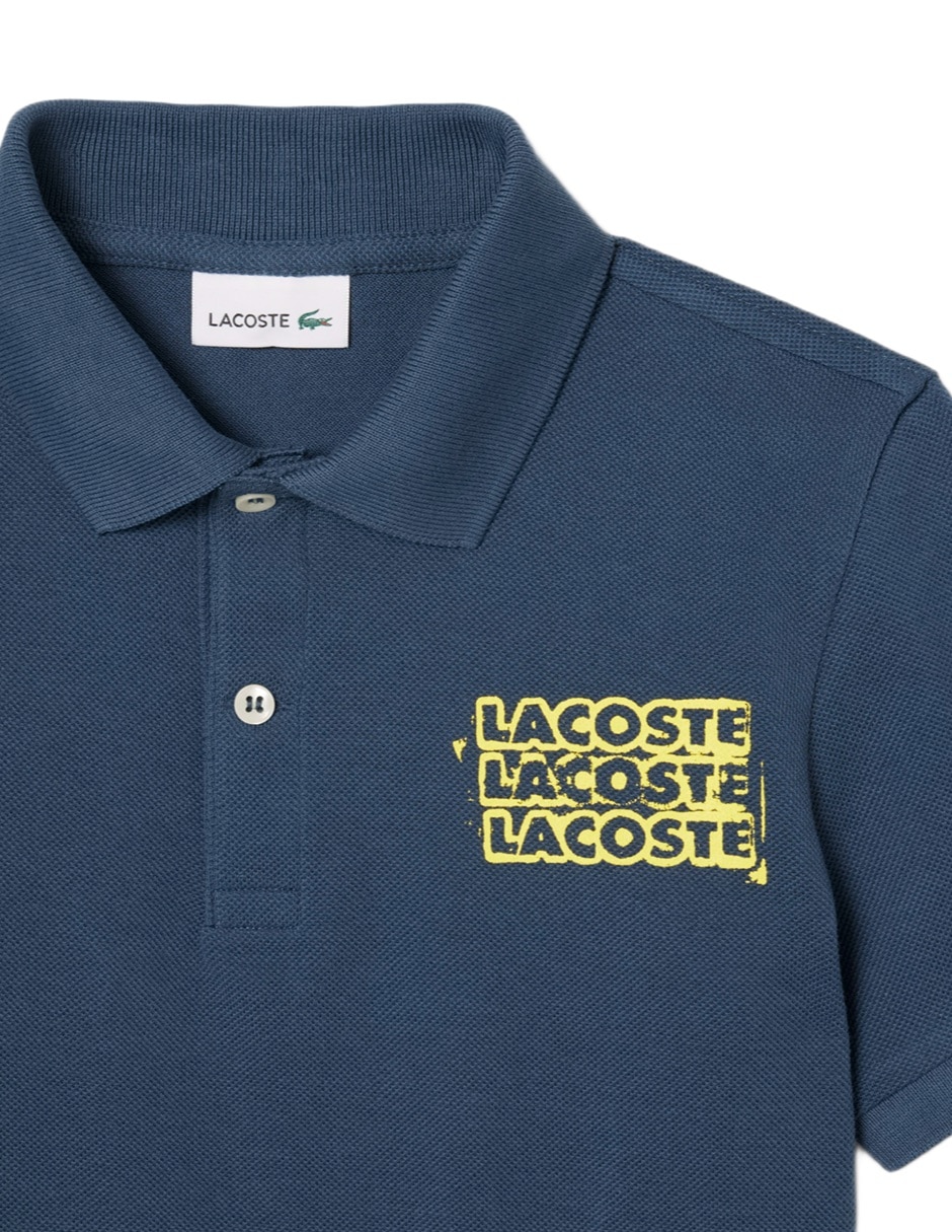 Playera tipo polo de algodón para niño 3