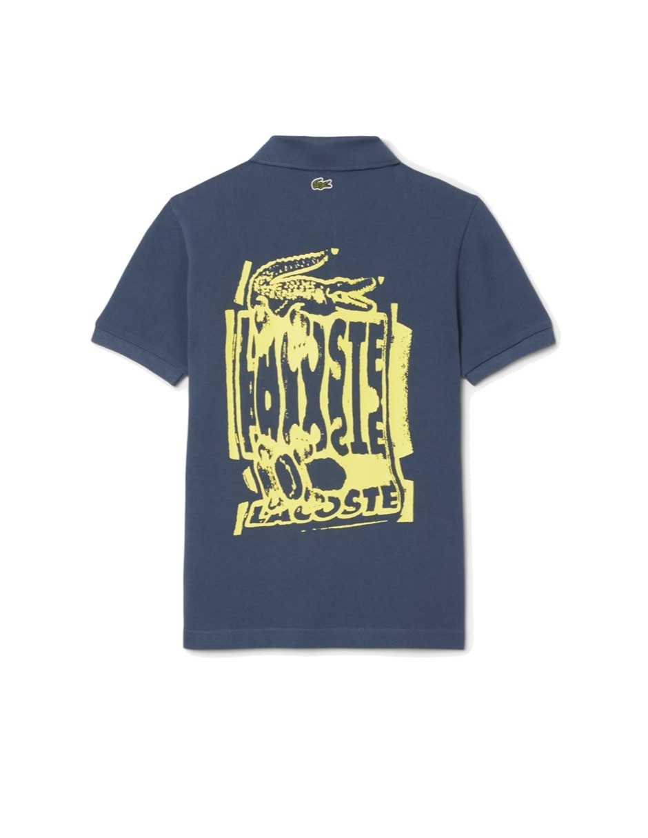 Playera tipo polo de algodón para niño 4