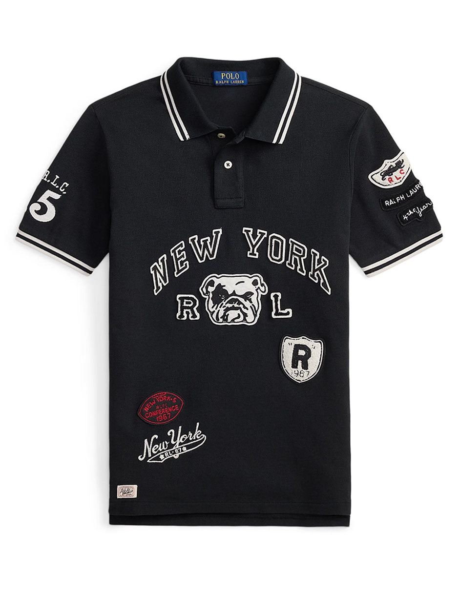 Playera tipo Polo de algodón para niño