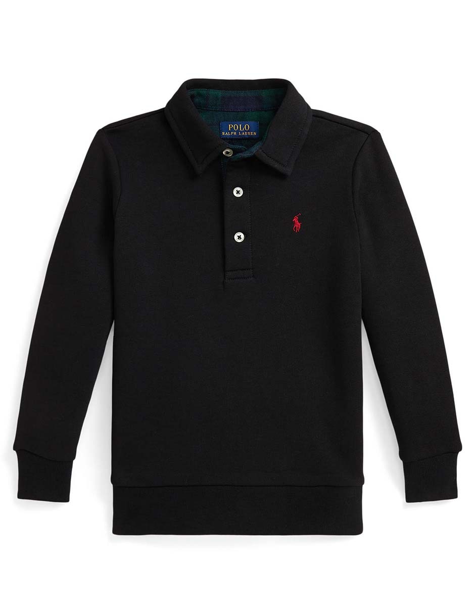 Playera tipo Polo de algodón para niño
