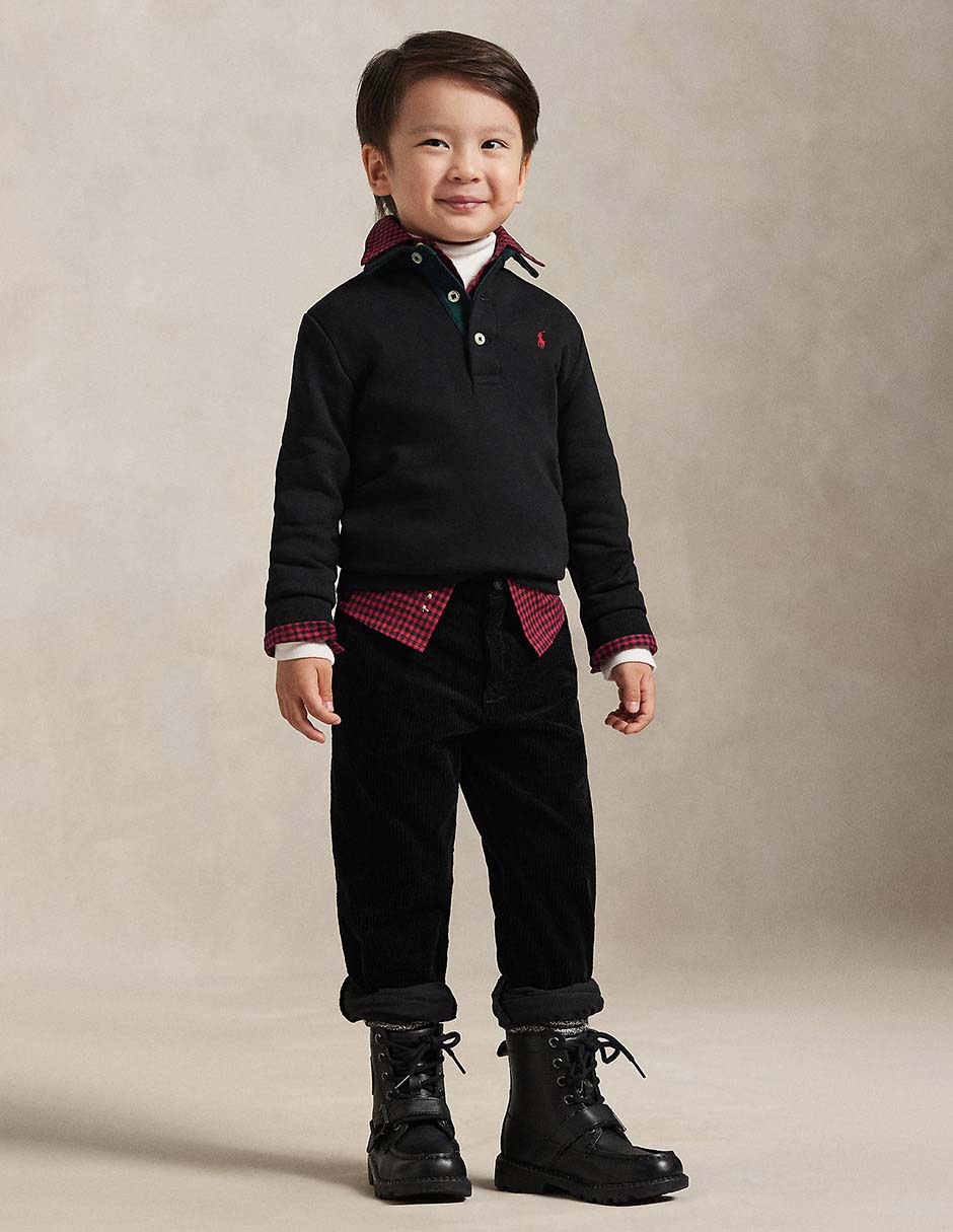 Playera tipo Polo de algodón para niño 4