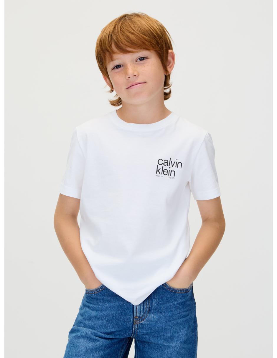 Playera Calvin Klein Jeans Boys manga corta para niño