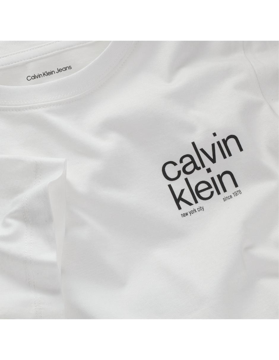 Playera Calvin Klein Jeans Boys manga corta para niño 3