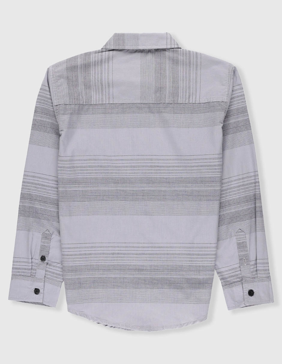 Camisa casual de algodón manga larga para niño 2