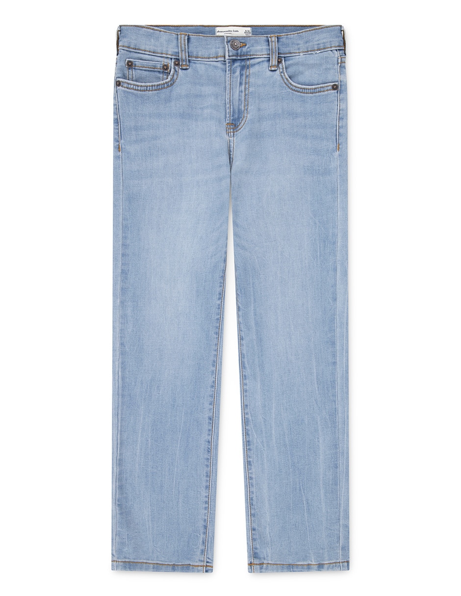 Jeans straight lavado claro para niño Jeans straight lavado claro para niño