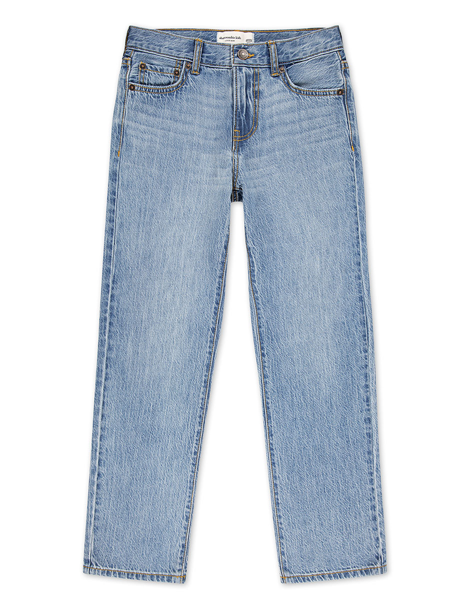 Jeans straight 93AF84-MGM lavado claro para niño