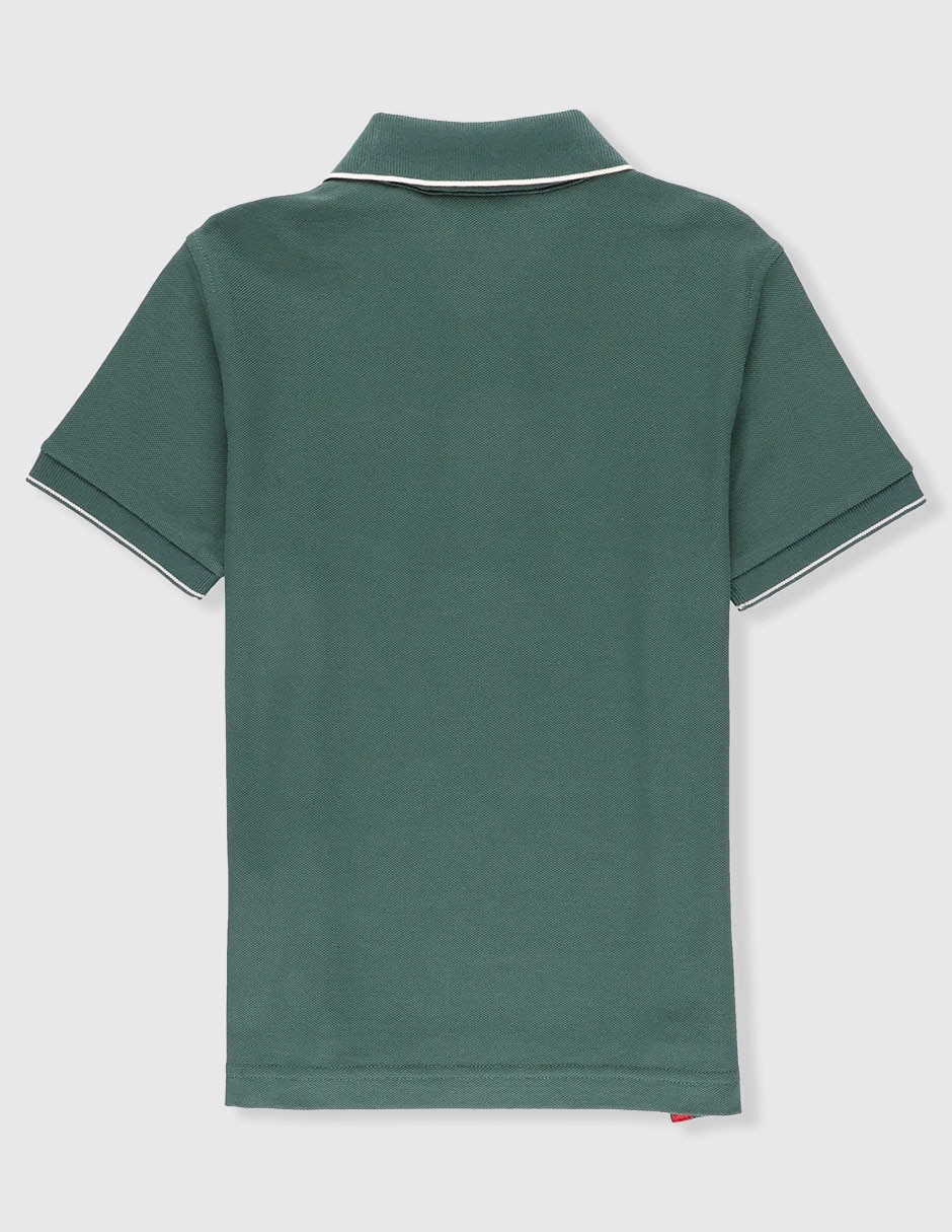 Playera tipo polo de algodón para niño 2