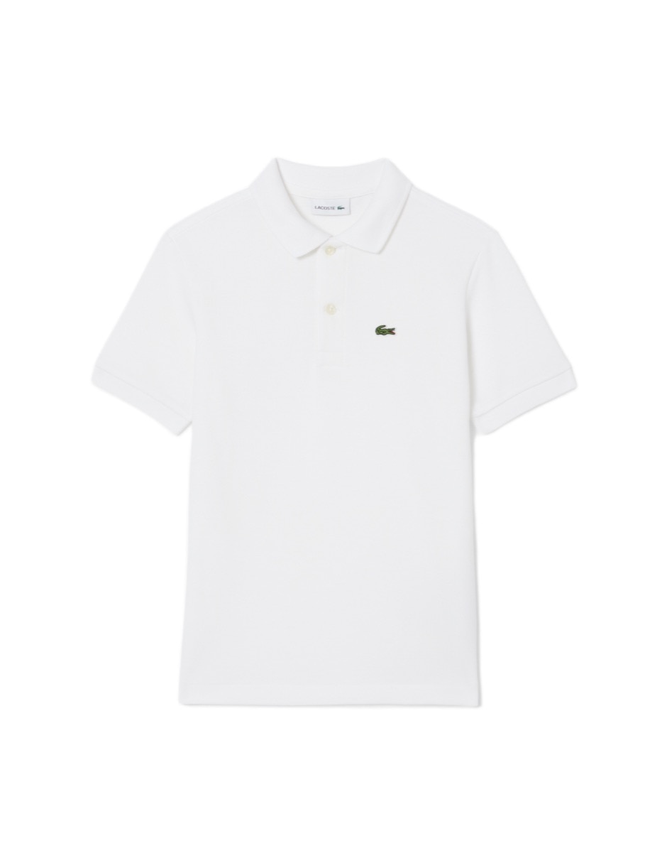 Playera tipo polo de algodón para niño