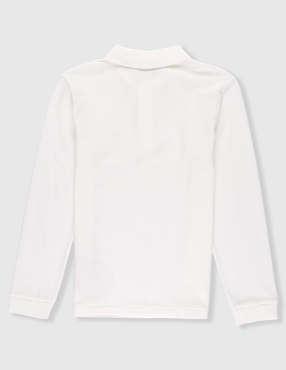 Playera tipo polo de algodón para niño 4