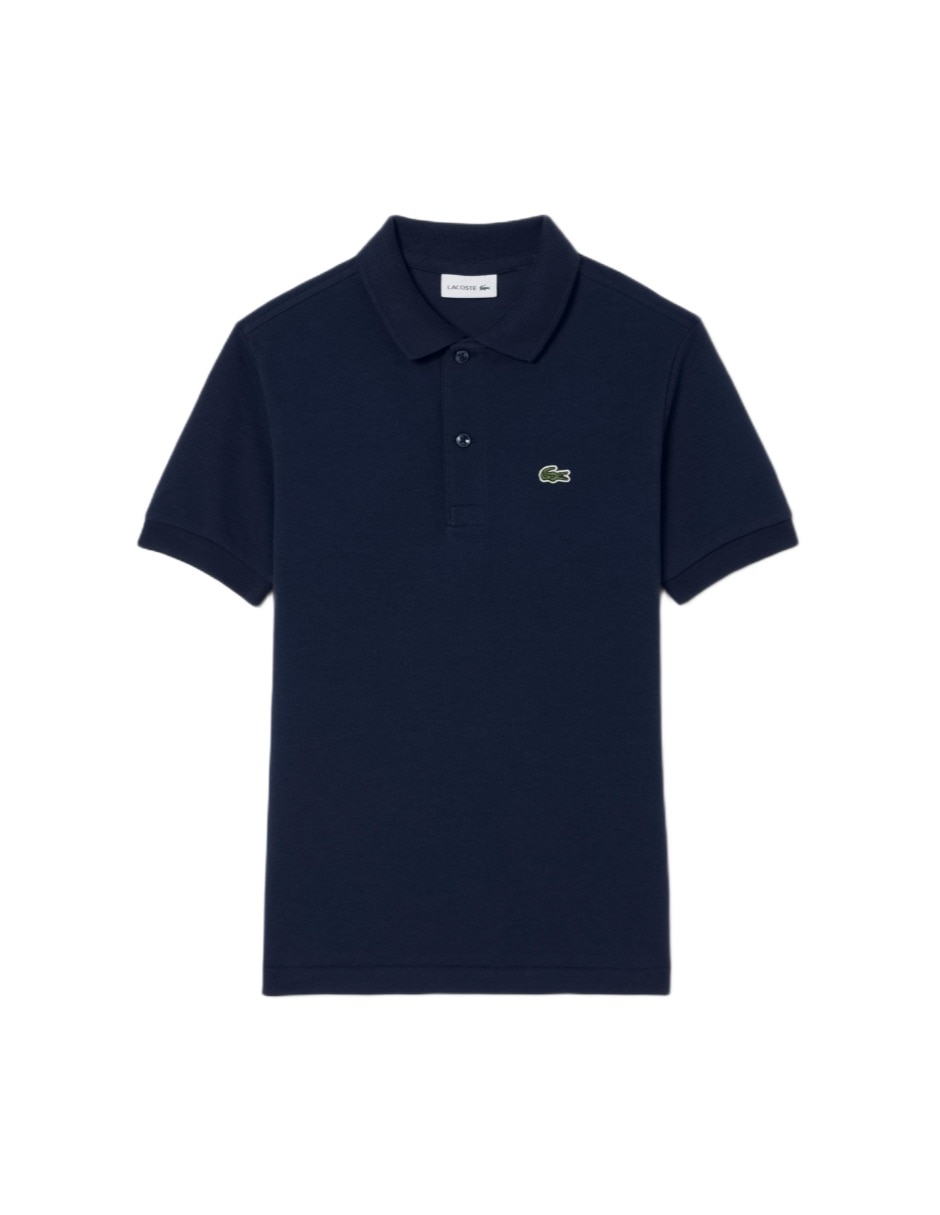 Playera tipo polo de algodón para niño