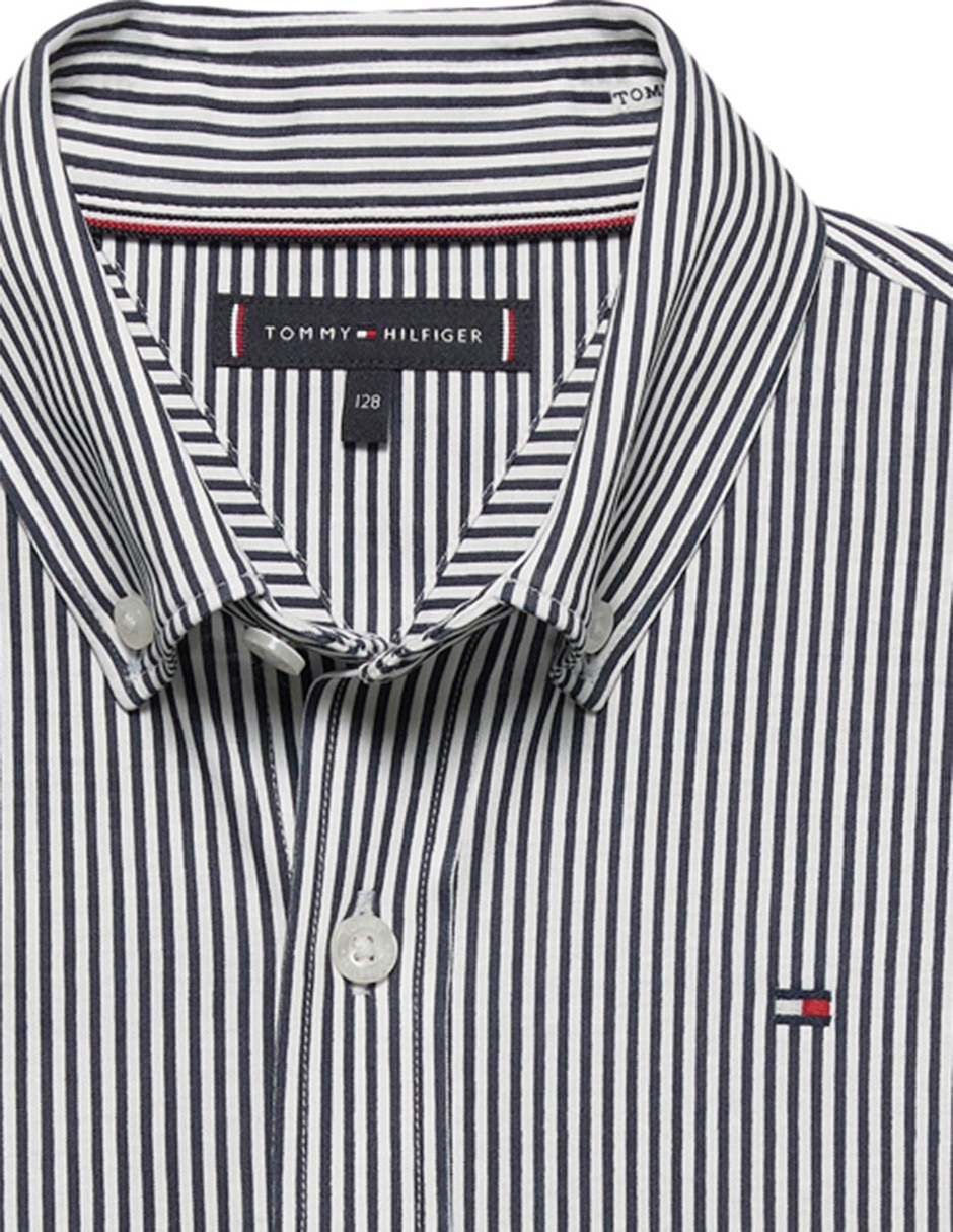 Camisa casual de algodón manga larga para niño