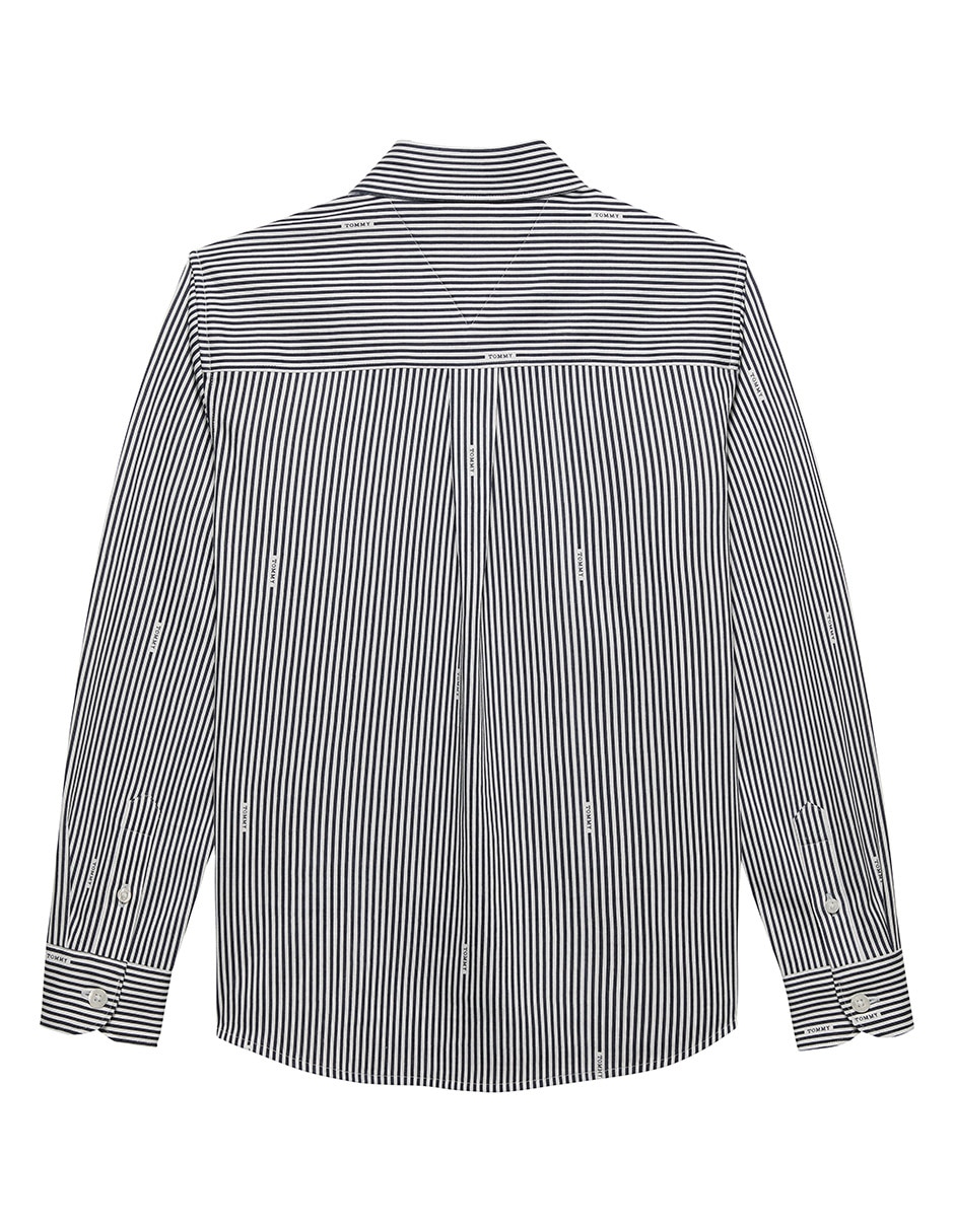 Camisa casual de algodón manga larga para niño 3