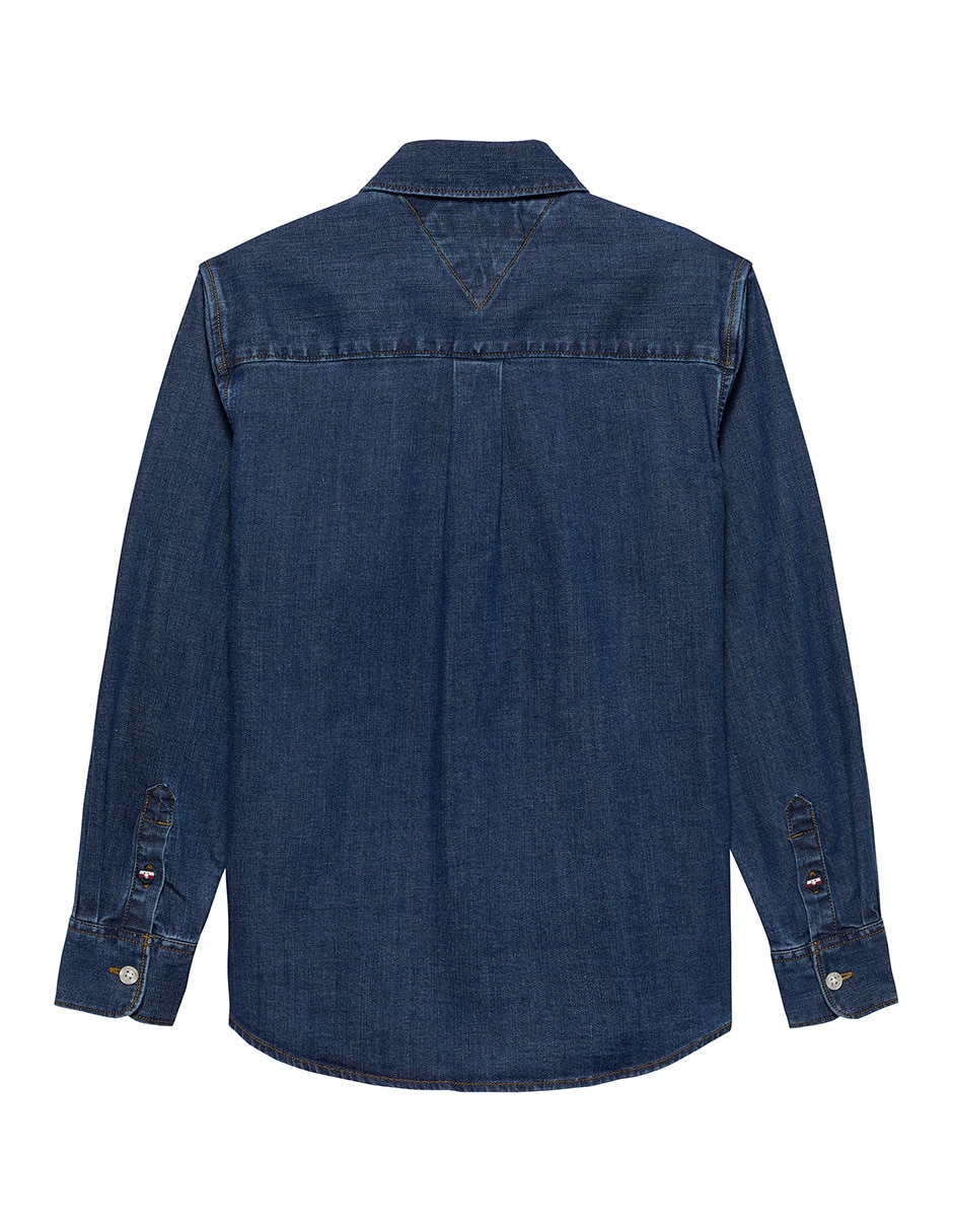 Camisa casual de algodón manga larga para niño 3