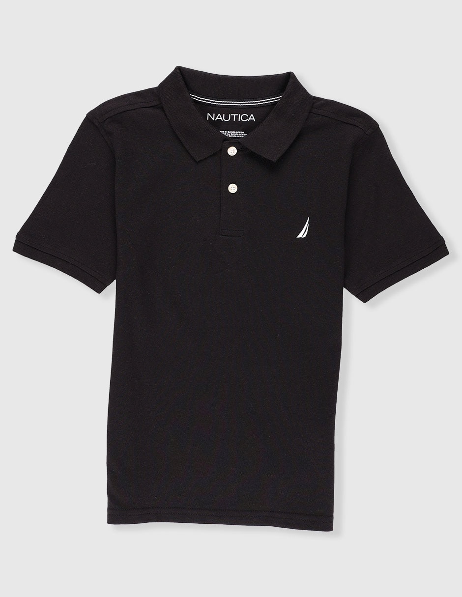 Playera tipo polo de algodón para niño