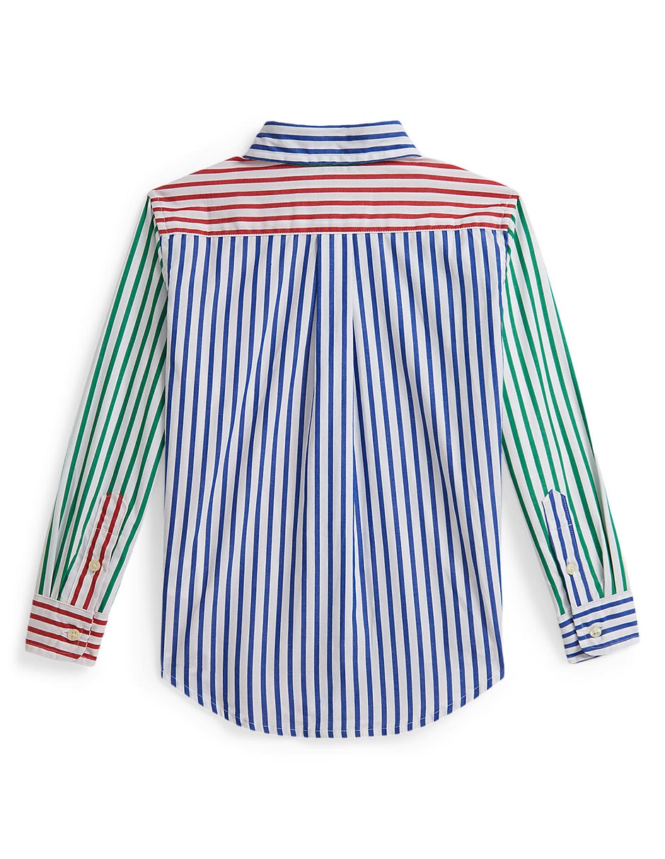 Camisa casual de algodón manga larga para niño 2