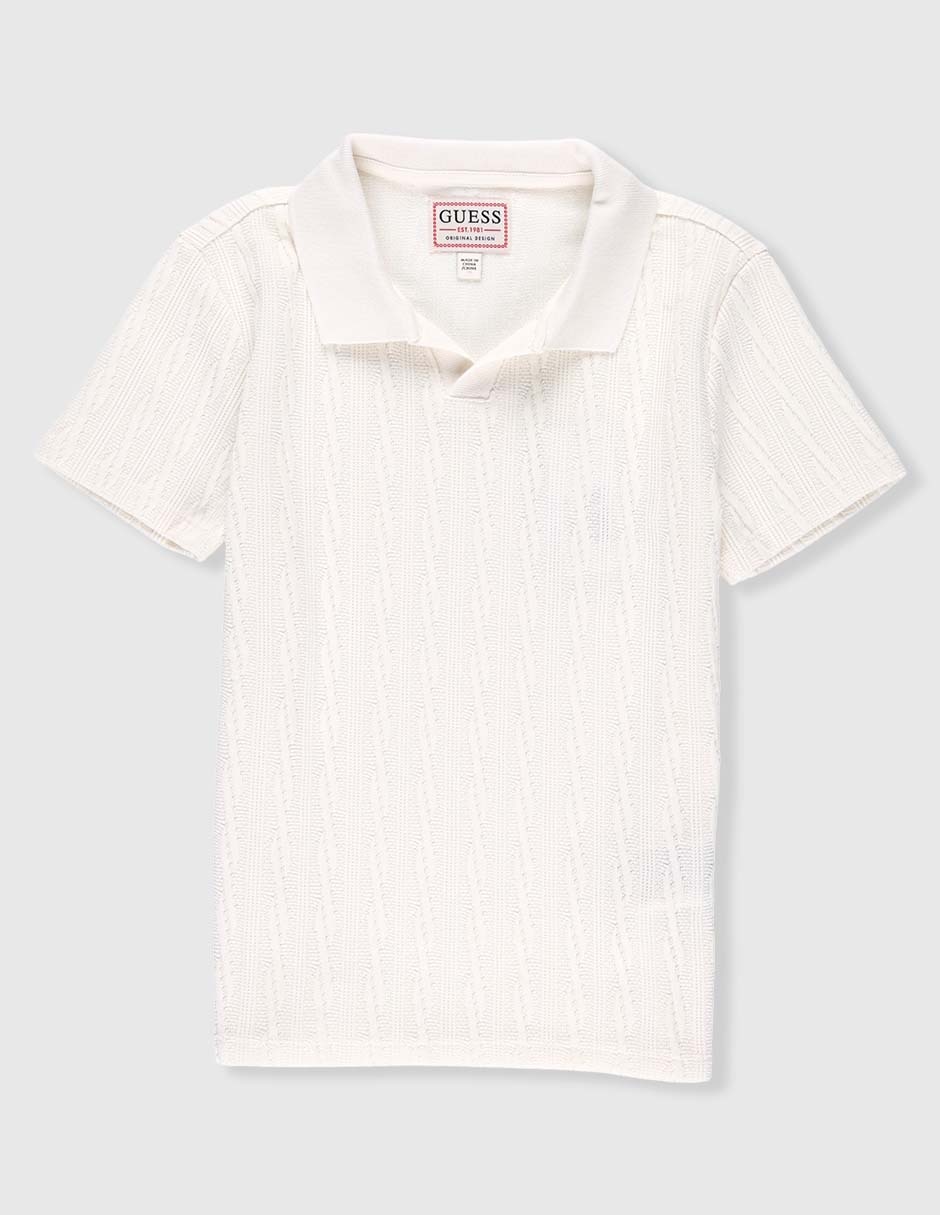 Playera tipo polo para niño