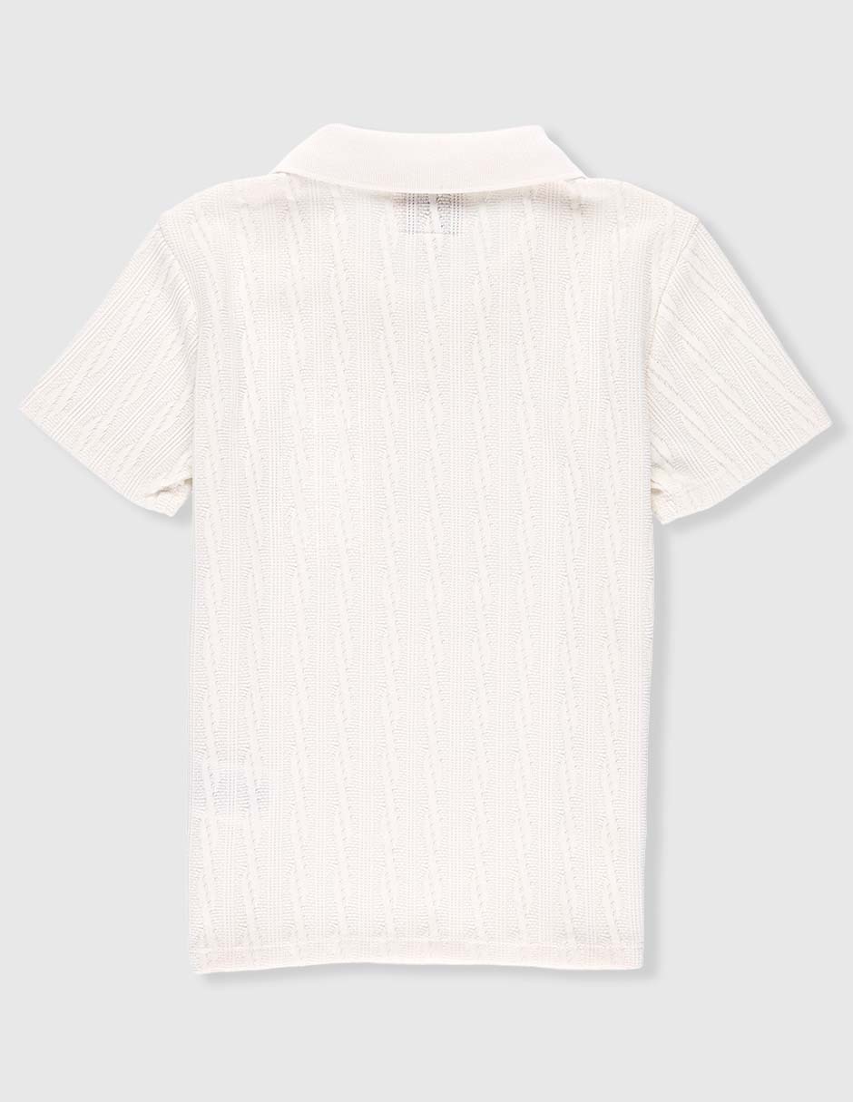 Playera tipo polo para niño 2