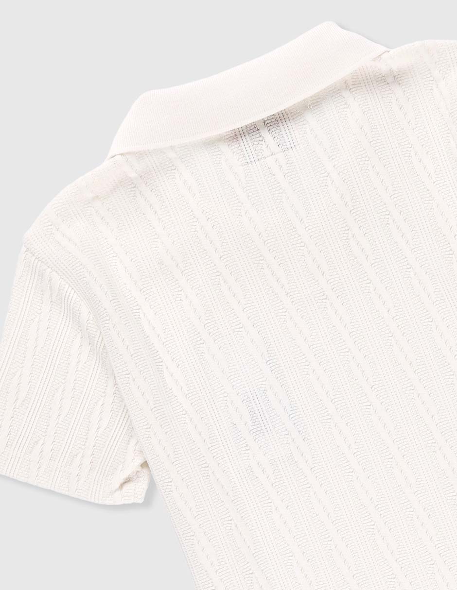 Playera tipo polo para niño 4