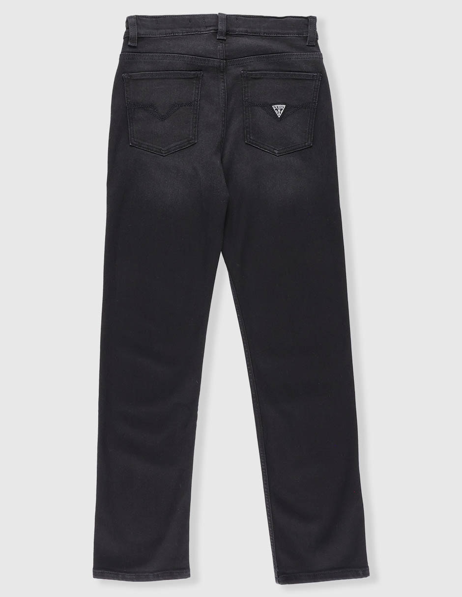Jeans straight lavado obscuro para niño 2